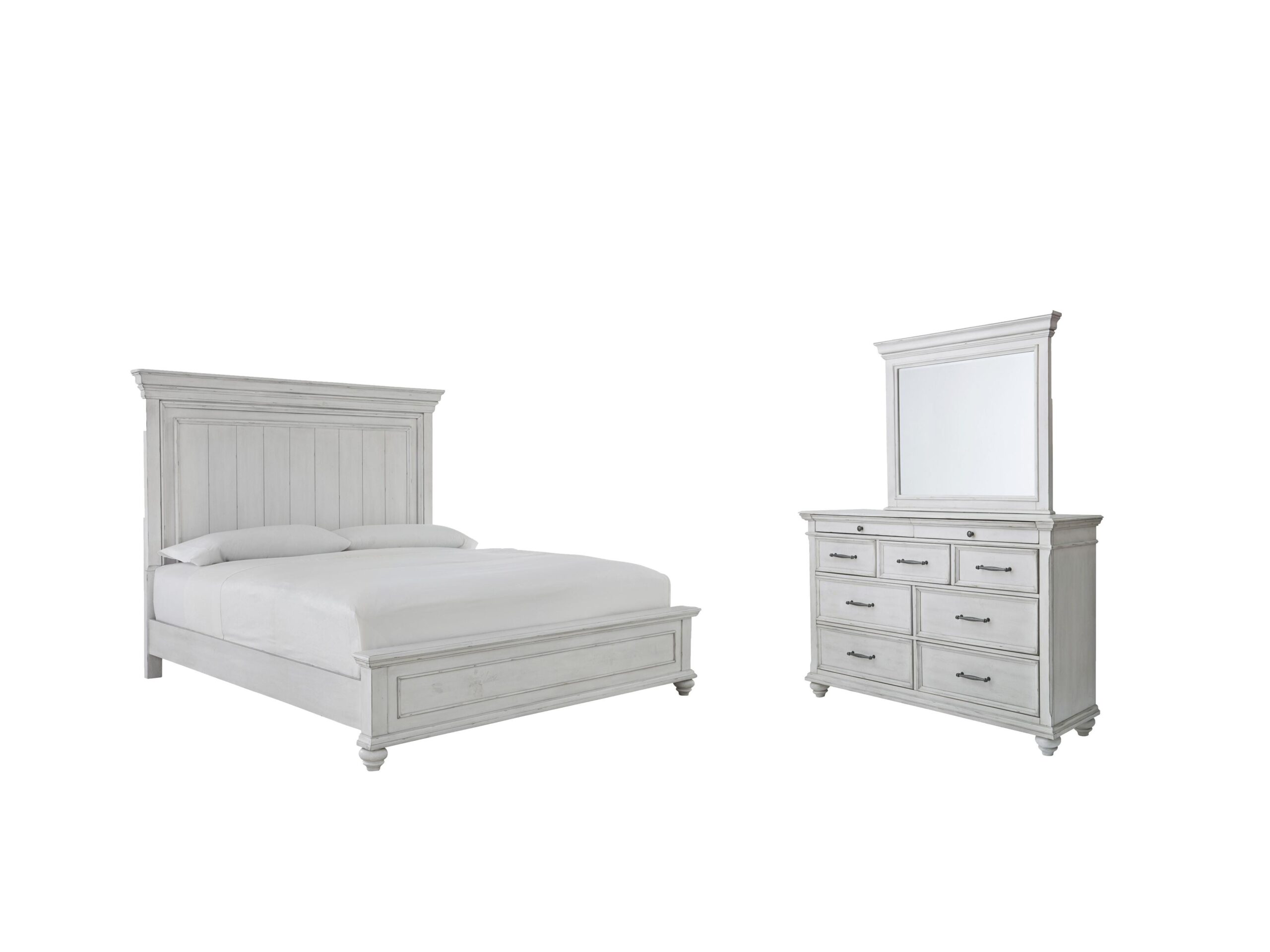 7f6bca5d0c399dda148149143417bcf9 Kanwyn Queen Panel Bed with Dresser and Mirror - Image 1