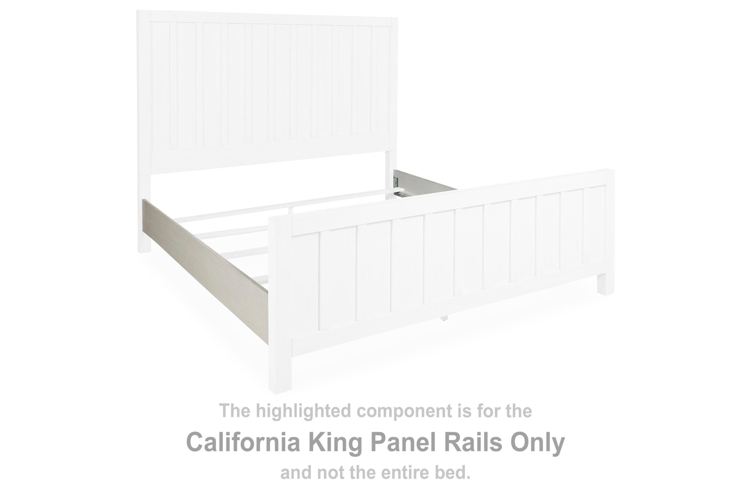 800085af97d518f26a3907b3cb2aea68 Shaybrock California King Panel Rails - Image 1