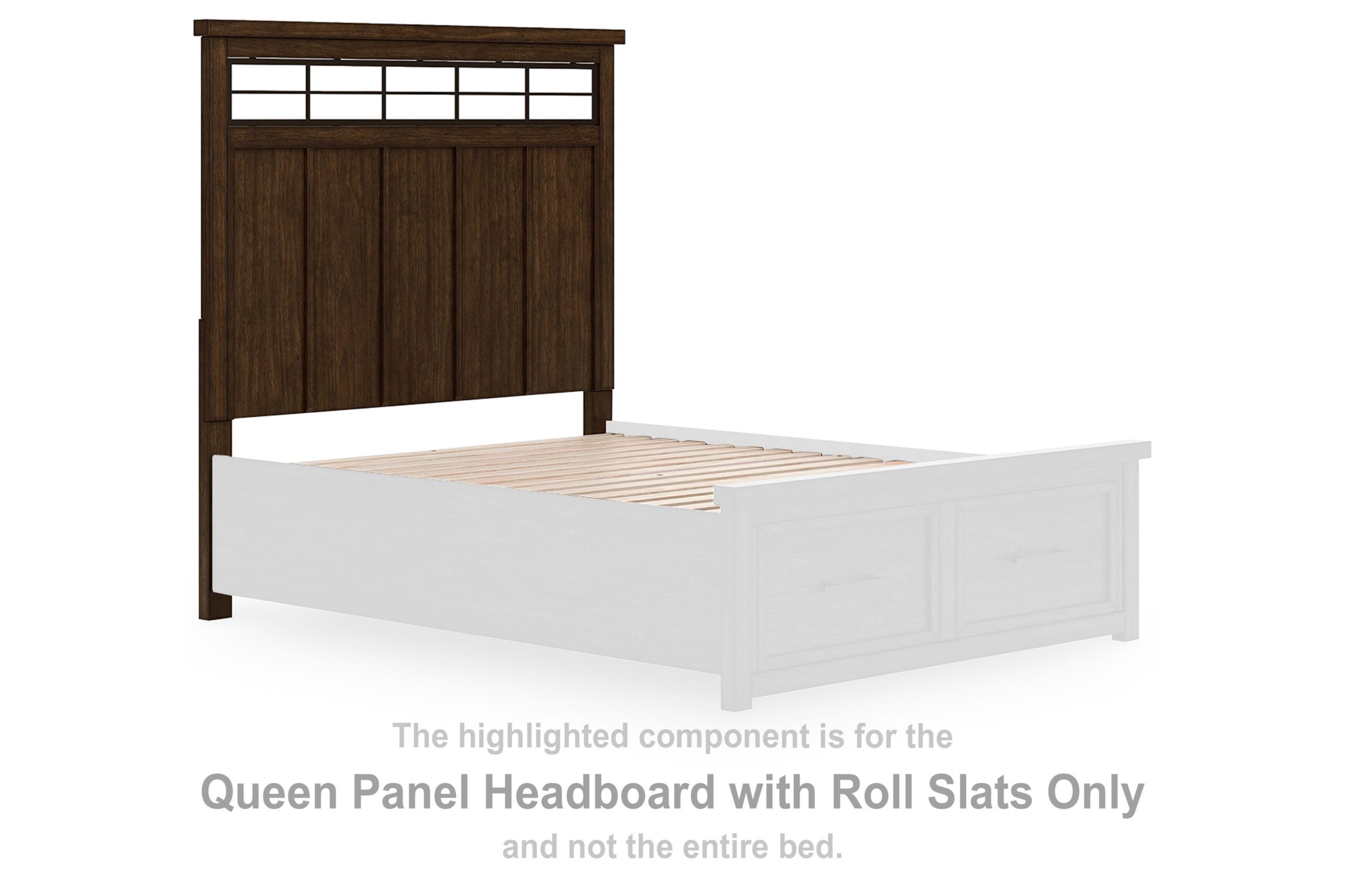 a4f51ebfac813d843c944b1594acb5ac Taffenbrook Queen Panel Headboard with Roll Slats - Image 1