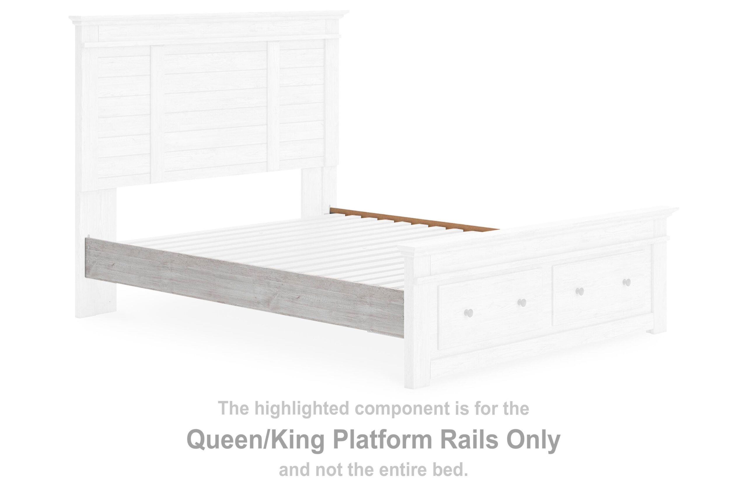e61e70bd0e7360e13b8089a3c1017c7d Makidern Queen/King Platform Rails - Image 1