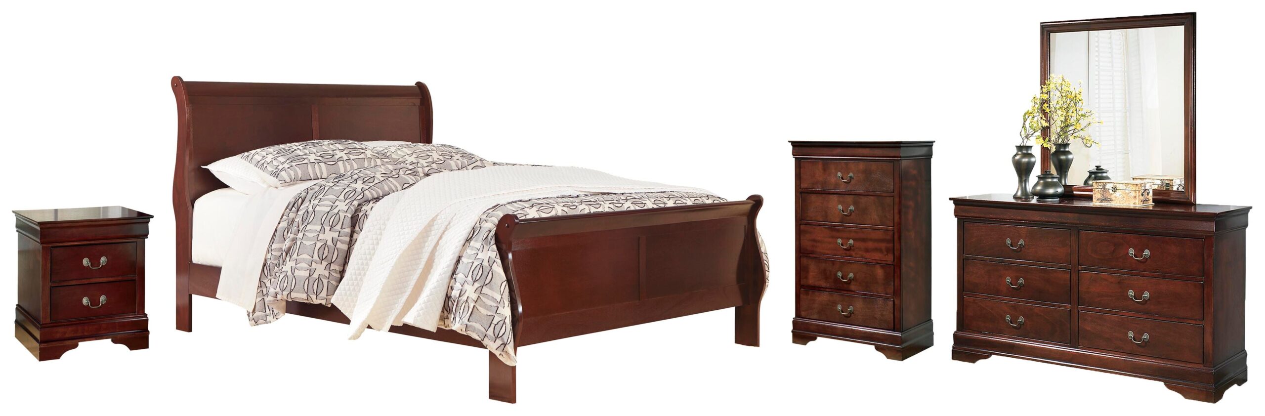 07fde9a825a9a7b02254b07b4b57cbab Alisdair Queen Sleigh Bed, Dresser, Mirror, Chest and Nightstand - Image 1