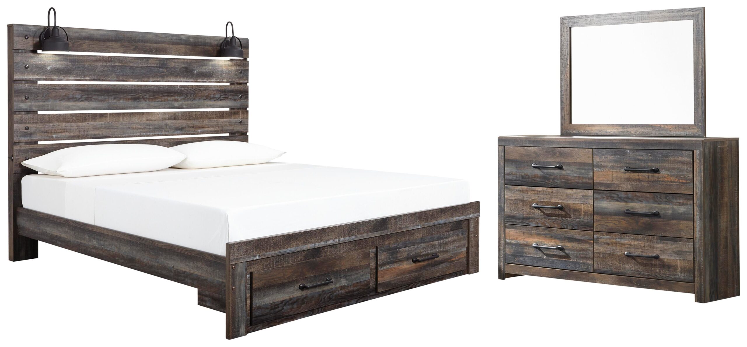 22040f85fbe80cef937c505f079ce48b Drystan King Panel Storage Bed, Dresser and Mirror - Image 1