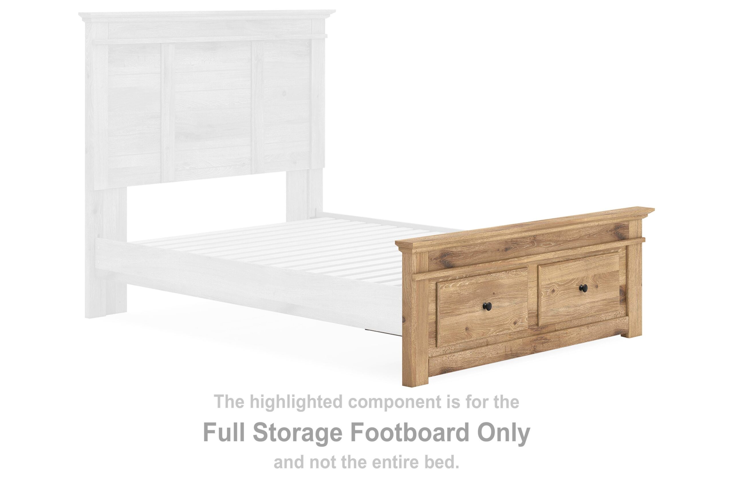 439ddf7dcbcb3dfb3a684c96e75c59c3 Makidern Full Storage Footboard - Image 1