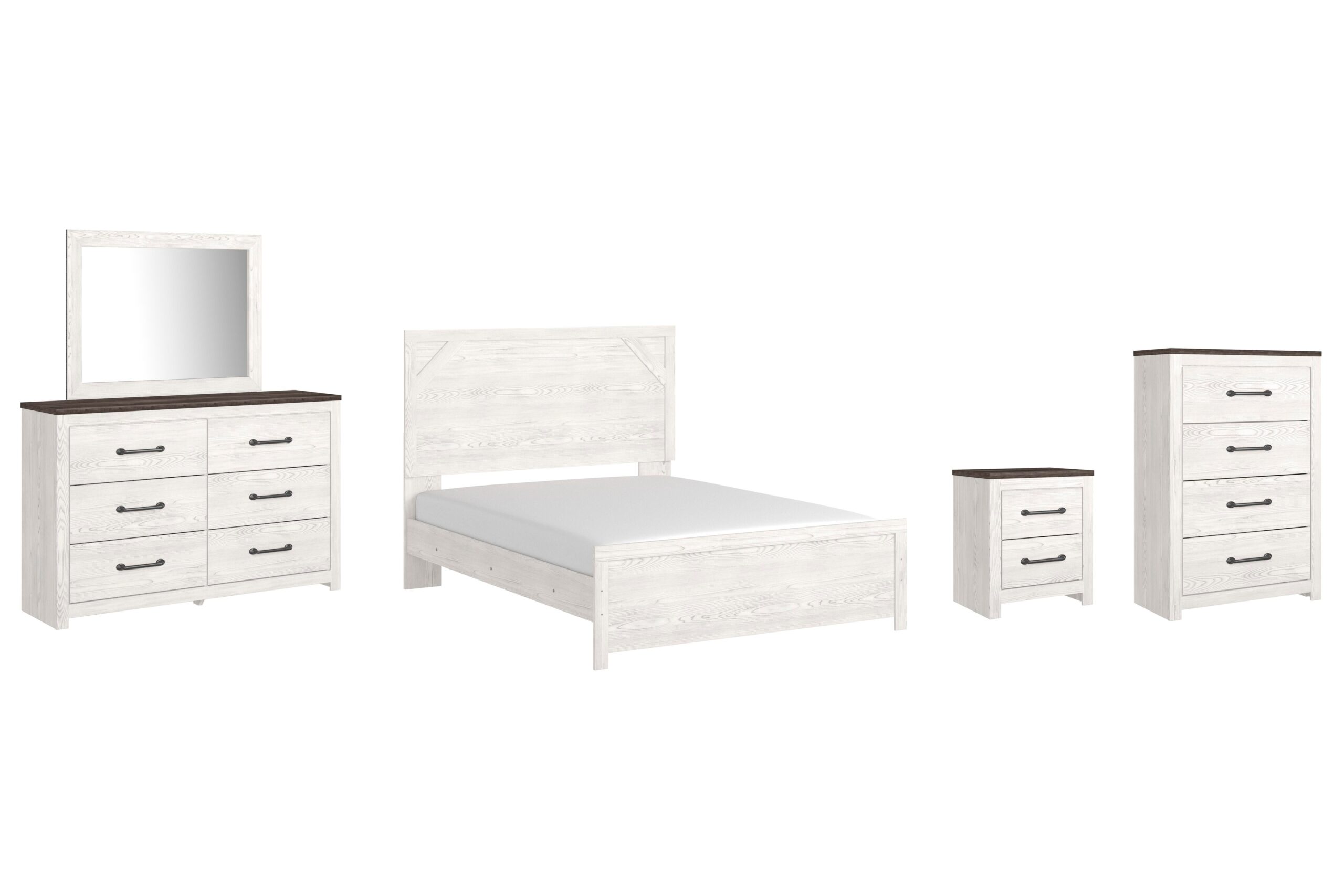 76baf8b05986329a49005482ba19317c Gerridan Queen Panel Bed with Dresser and Mirror, Chest and Nightstand - Image 1