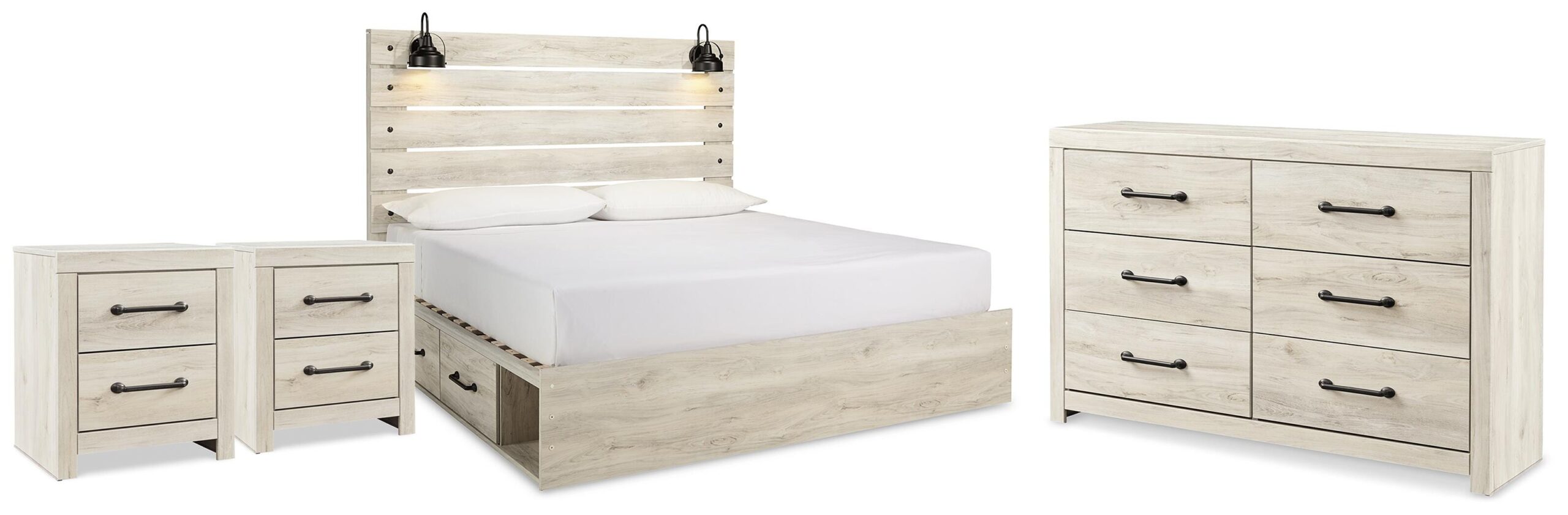 802ef86661474668e12786ad4610ae2d Cambeck King Panel Storage Bed, Dresser and 2 Nightstands - Image 1