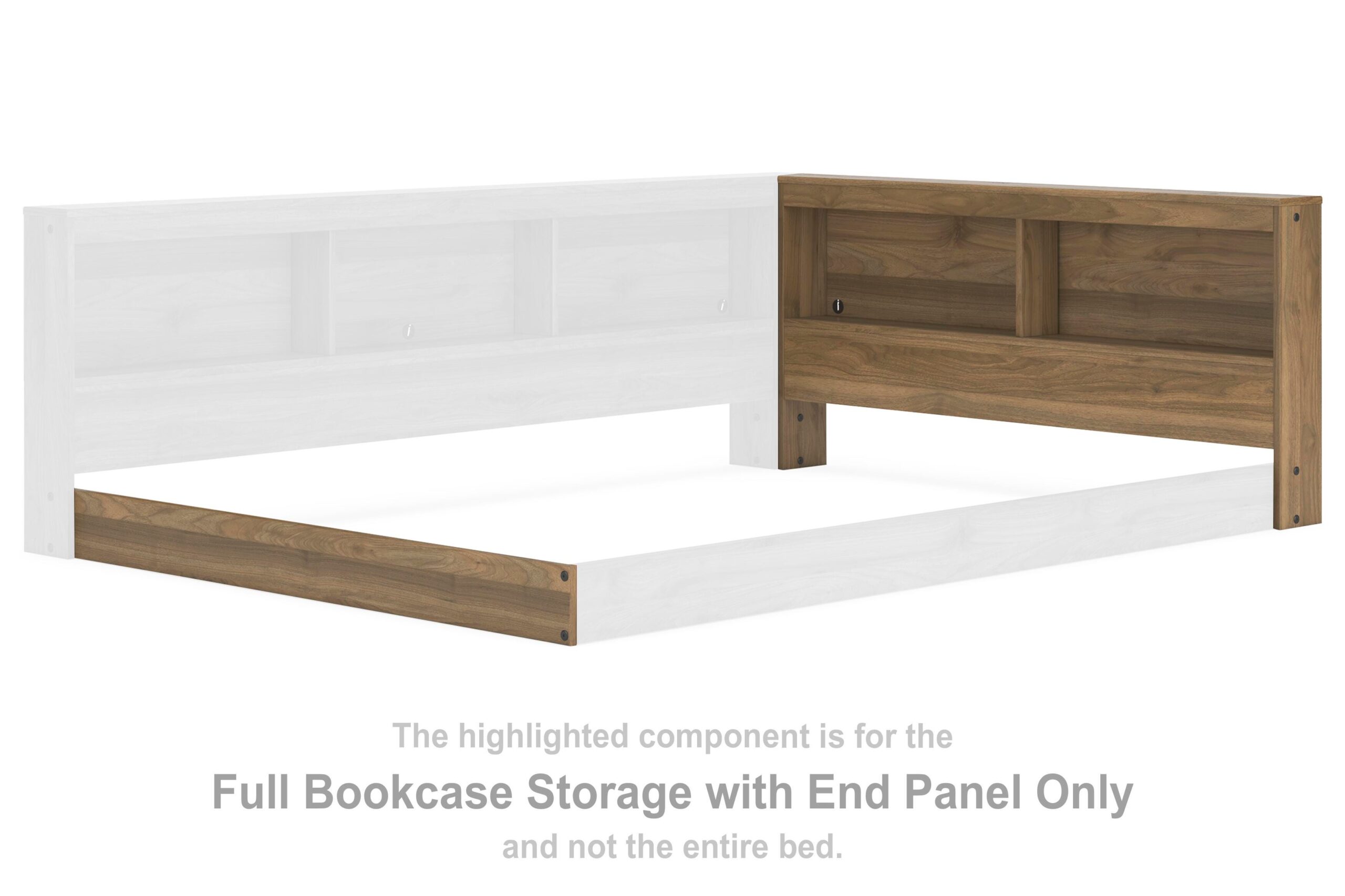 9b91887156aaa78dda0a720b448a2f8c Deanlow Full Bookcase Storage with End Panel - Image 1