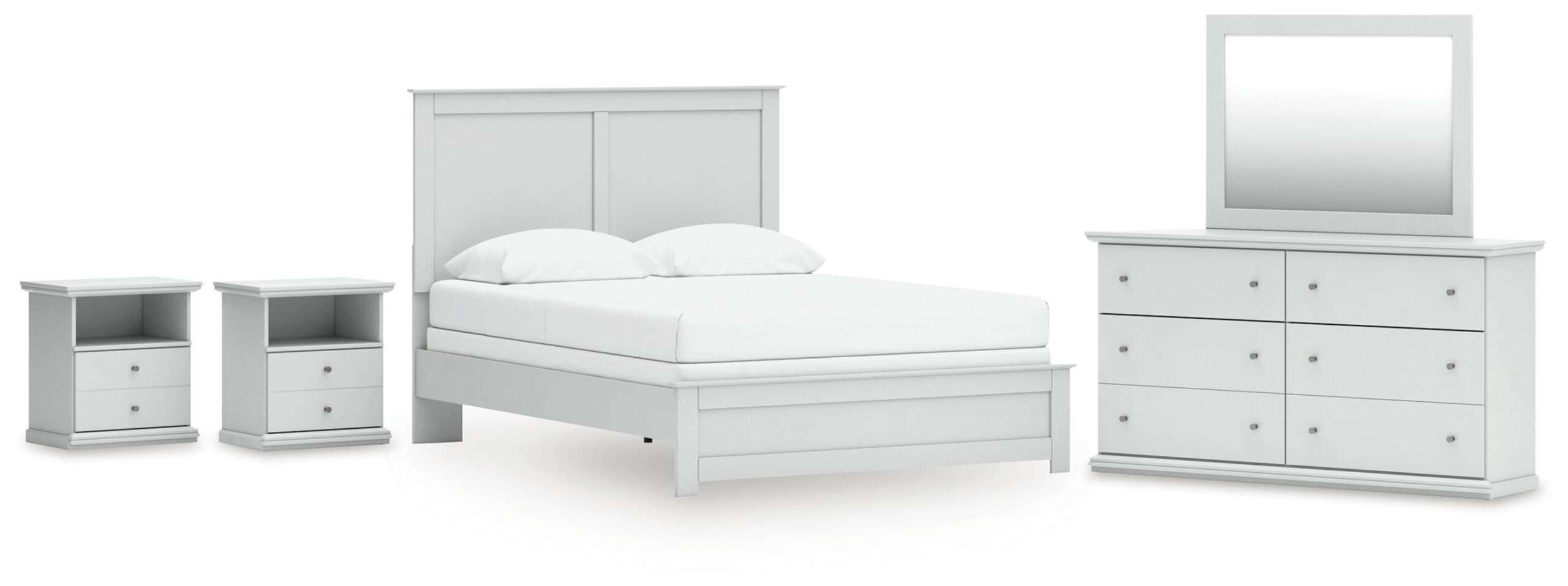 a941d1ac0e0ed16345a515baf6a30418 Bostwick Shoals Queen Panel Bed, Dresser, Mirror and 2 Nightstands - Image 1